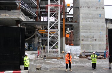 Nog onvoltooide Shard-gebouw in Londen 