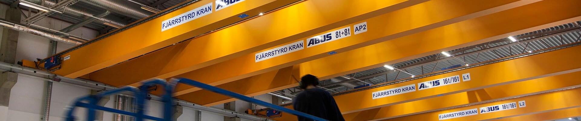ABUS-kranen in de metaalverwerkende industrie in Zweden