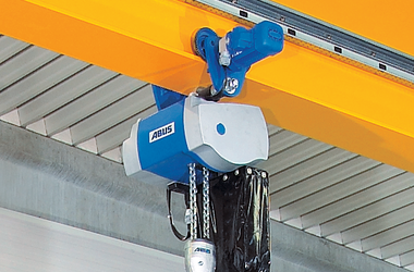 Close-up van ABUS ABUCompact GM8 kettingtakel bij Mosca